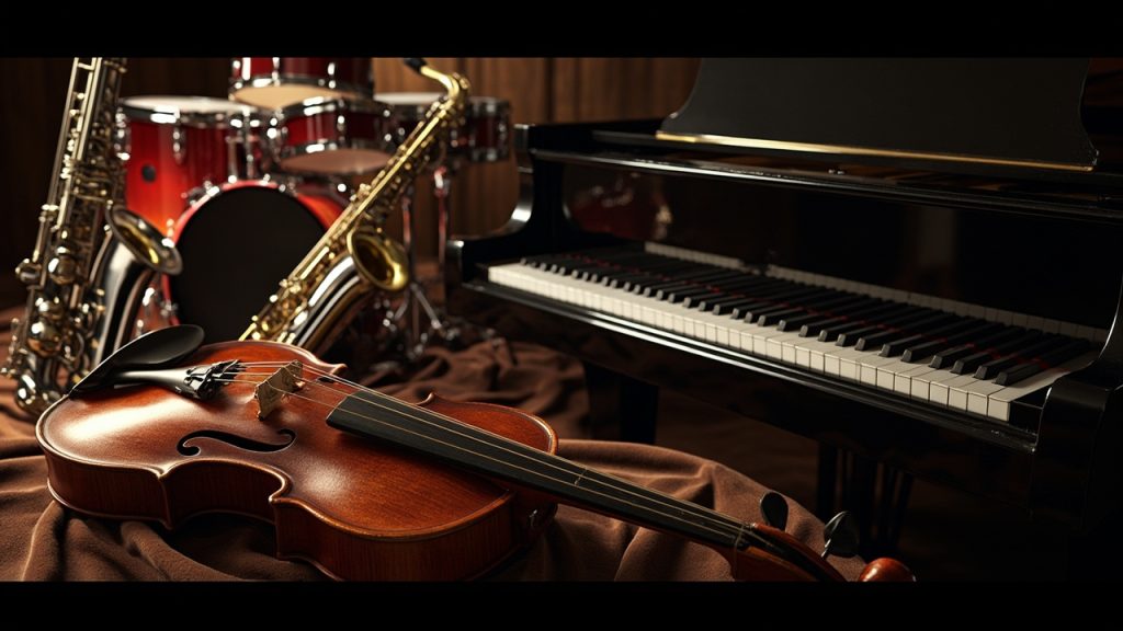 Quel est le plus beau instrument de musique : violon, saxophone, batterie, piano