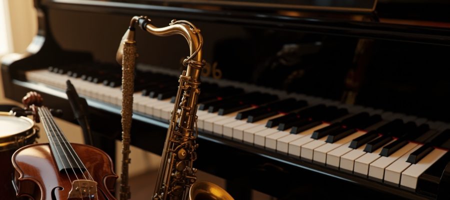 Quel est le plus beau instrument de musique : violon, saxophone, batterie, piano