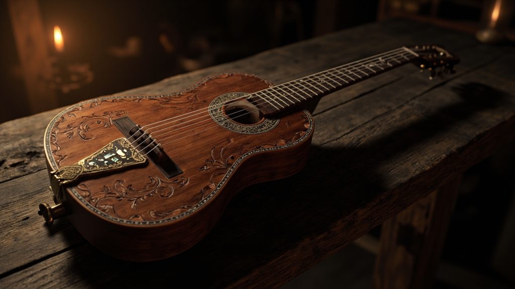 Comment s'appelle la guitare du Moyen Âge et ses ancêtres