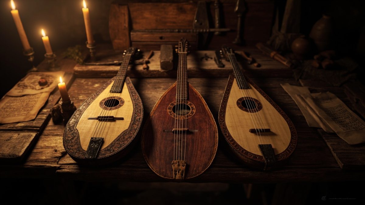 Comment s'appelle la guitare du Moyen Âge et ses ancêtres