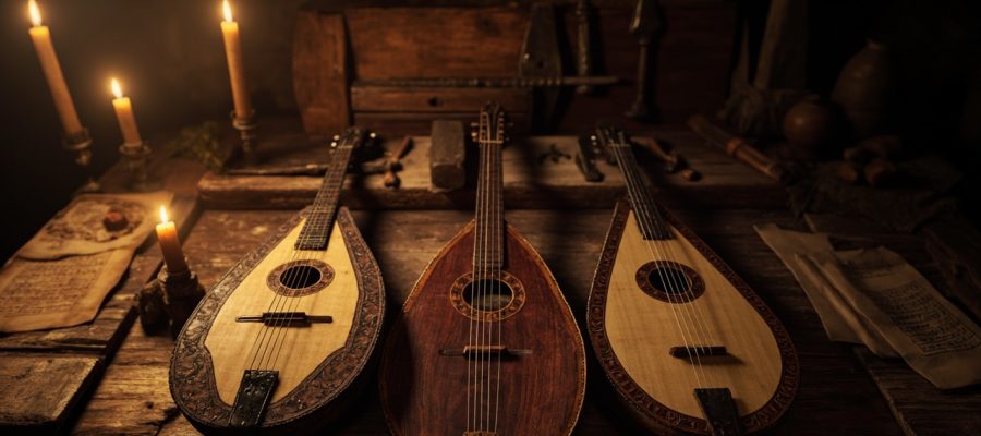 Comment s'appelle la guitare du Moyen Âge et ses ancêtres