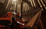 La beauté des instruments de musique : violon, harpe, orgue et plus