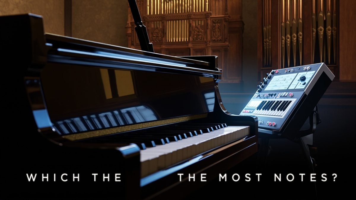 Quel instrument a le plus de notes : piano, orgue ou synthétiseur