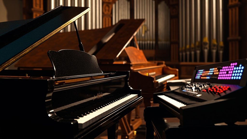 Quel instrument a le plus de notes : piano, orgue ou synthétiseur
