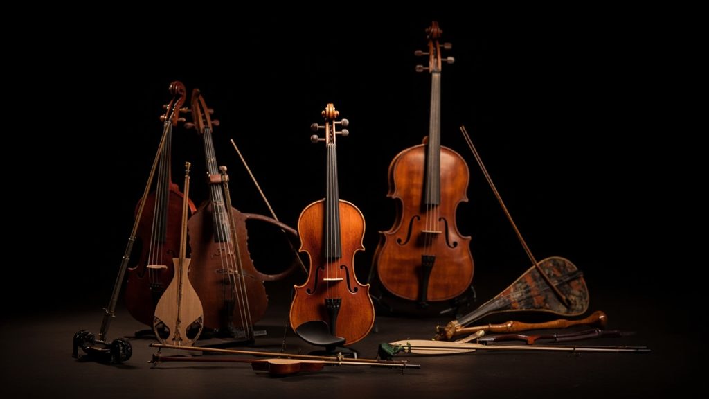 Quels sont les instruments à cordes frottées et leurs particularités