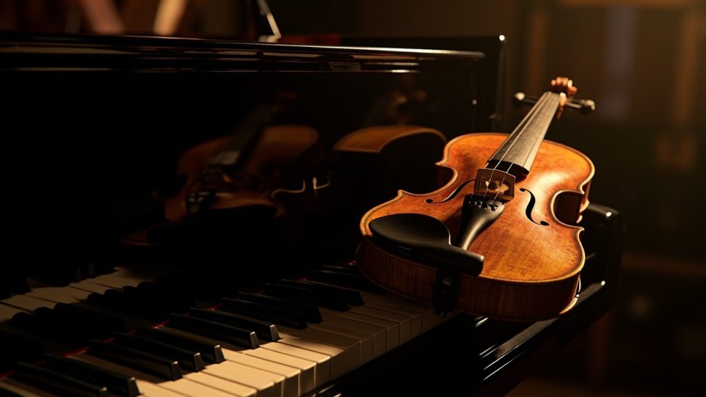 Le roi et la reine des instruments de musique : le piano et le violon