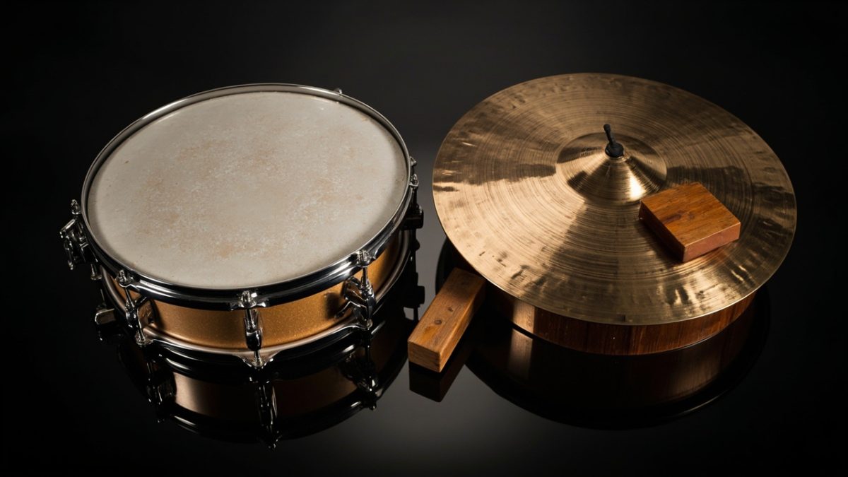Les deux catégories d'instruments à percussion expliquées.