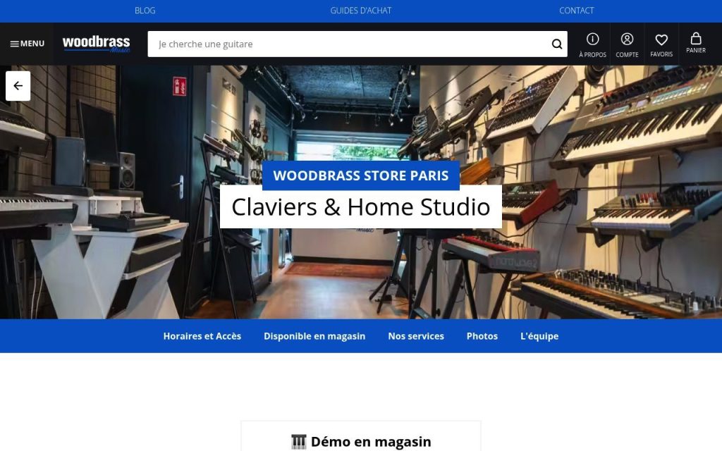 Woodbrass Store Claviers & Home Studio