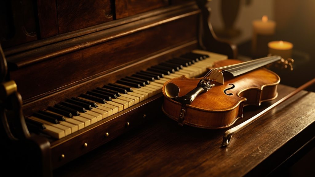 Les instruments joués par le prodige Wolfgang Amadeus Mozart