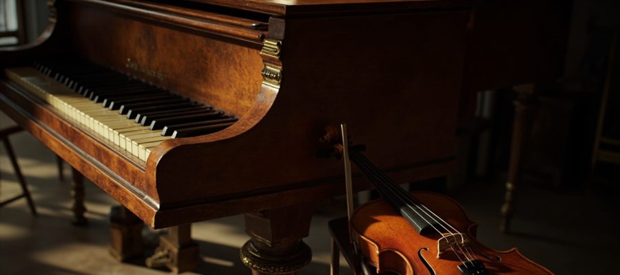 Les instruments joués par le prodige Wolfgang Amadeus Mozart