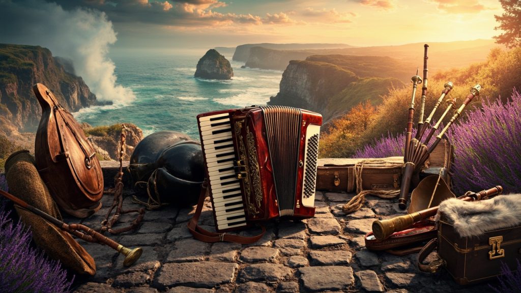 Panorama de l'instrument traditionnel français et de ses régions