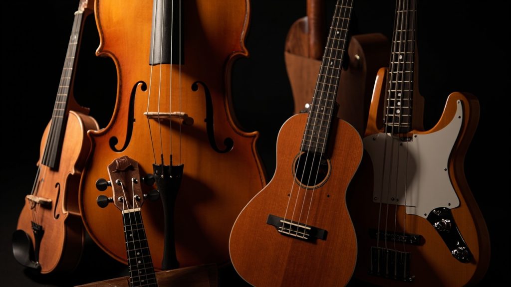 Les différents instruments à 4 cordes et leurs particularités