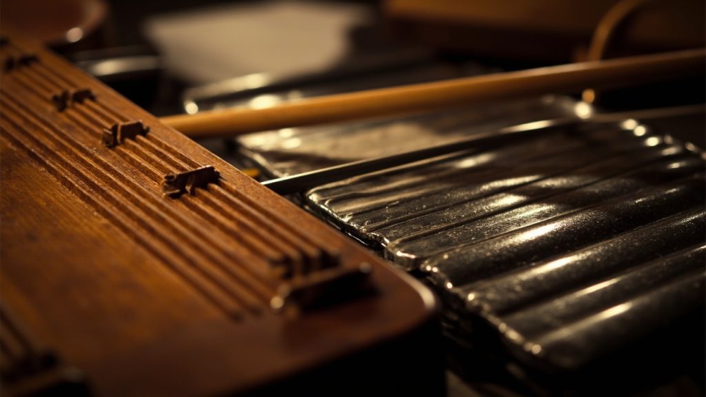 Les instruments acoustiques et percussifs joués par grattement