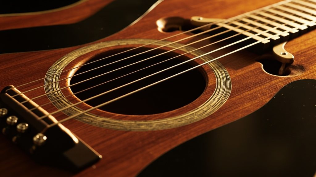 Les origines et l'architecture acoustique de la guitare à douze cordes