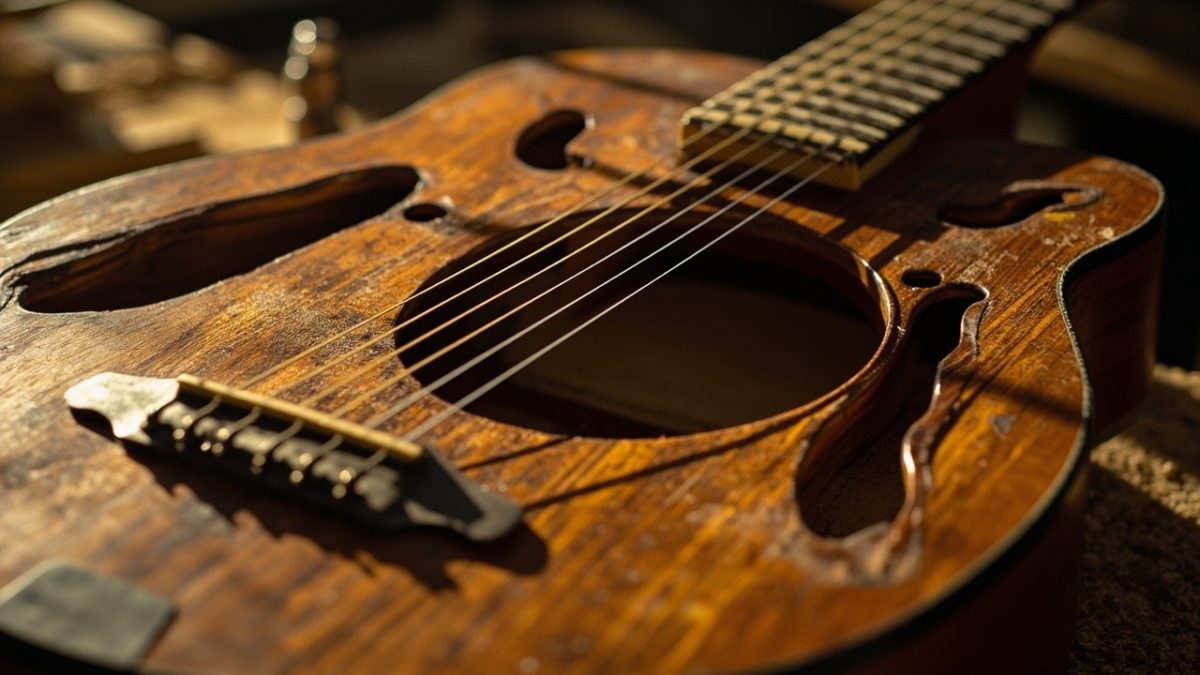 Les origines et l'architecture acoustique de la guitare à douze cordes