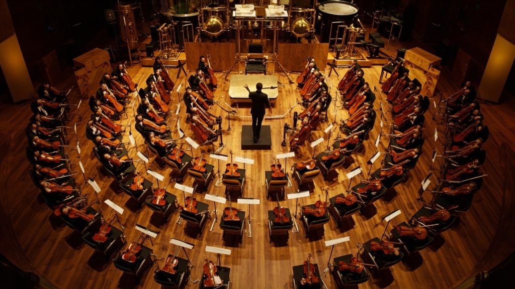 L'organisation spatiale d'un orchestre symphonique et le placement des instruments