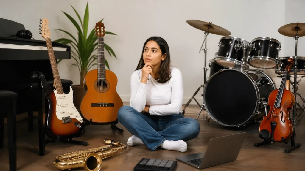 Which instrument should I choose to learn on my own and progress in music?